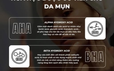 CÁC DẠNG TẨY TẾ BÀO CHẾT HÓA HỌC ĐƯỢC ƯU TIÊN CHO DA MỤN 